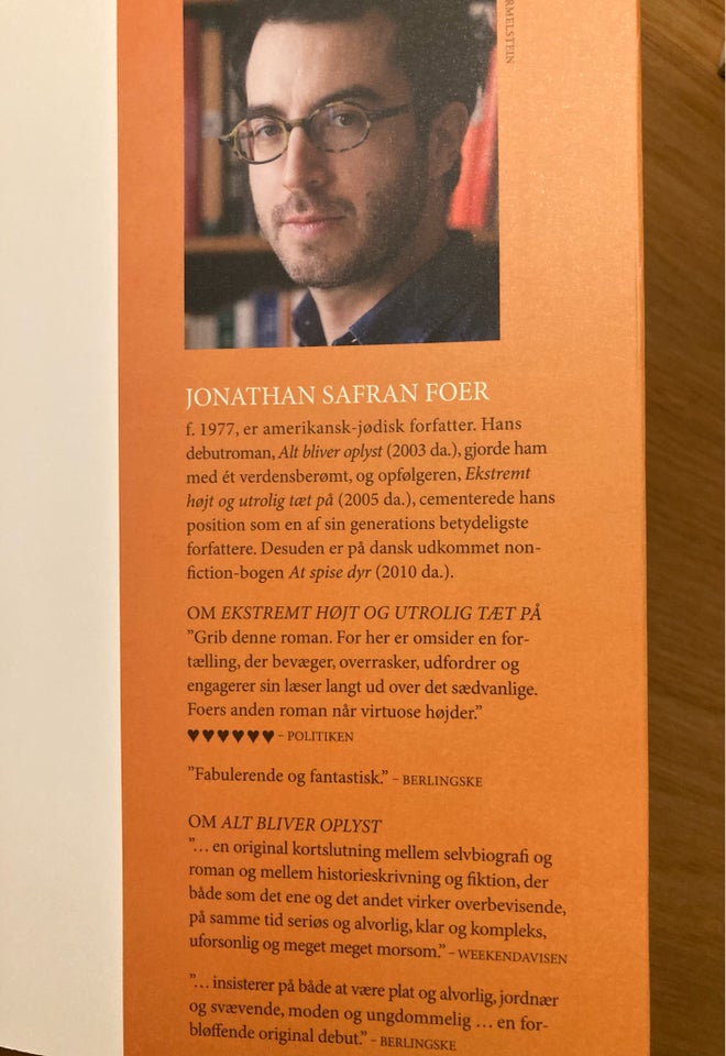 Her er jeg, Jonathan Safran Foer,