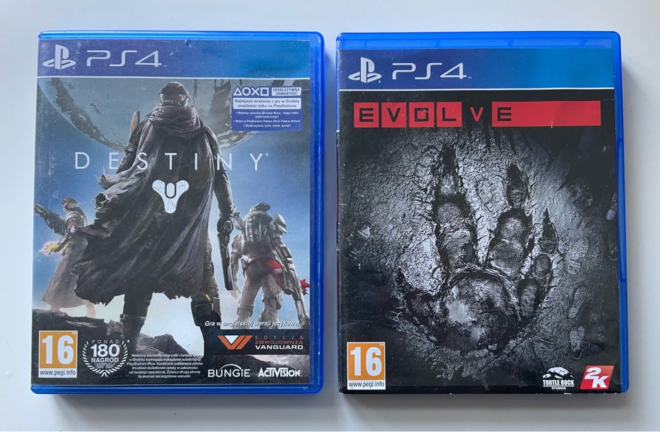 Destiny og Evolve, PS4, anden genre