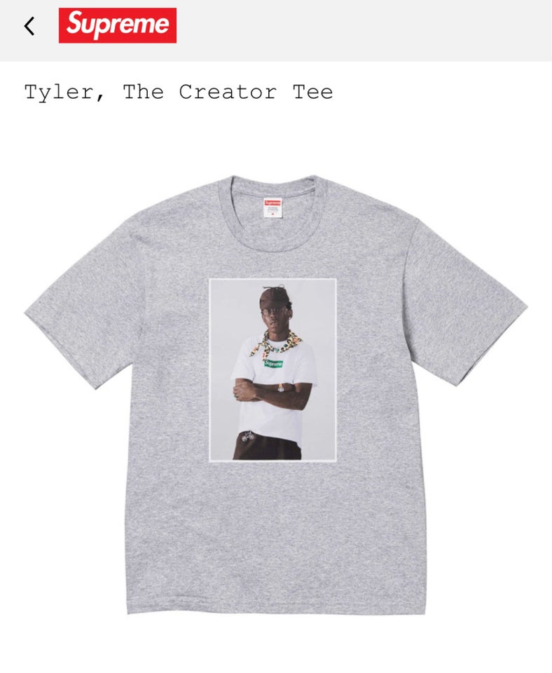 T-shirt, Supreme x Tyler The