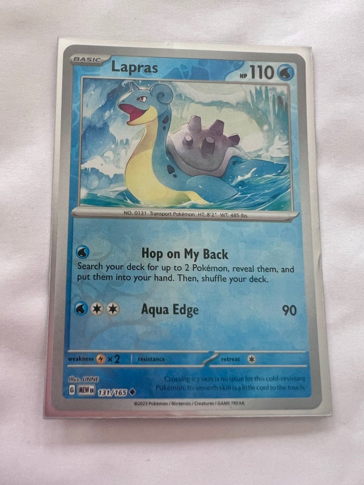 Samlekort, Lapras reverse