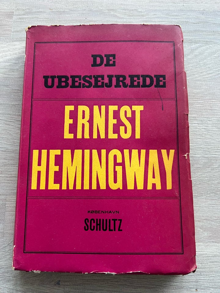 De ubesejrede, Ernest hemmingway ,