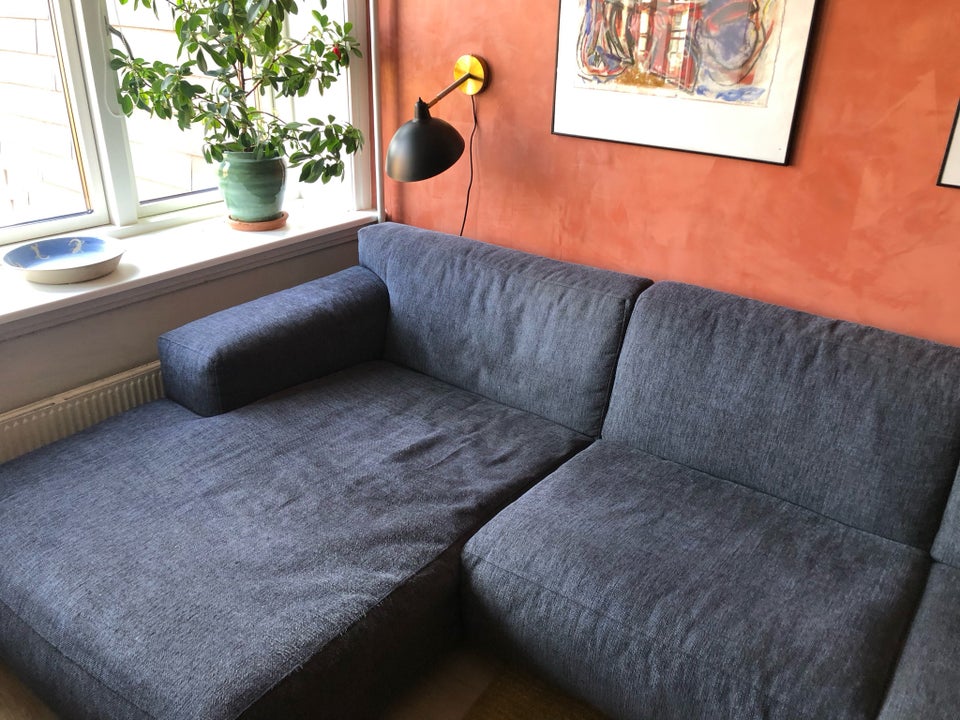 Hjørnesofa, stof, 6 pers.