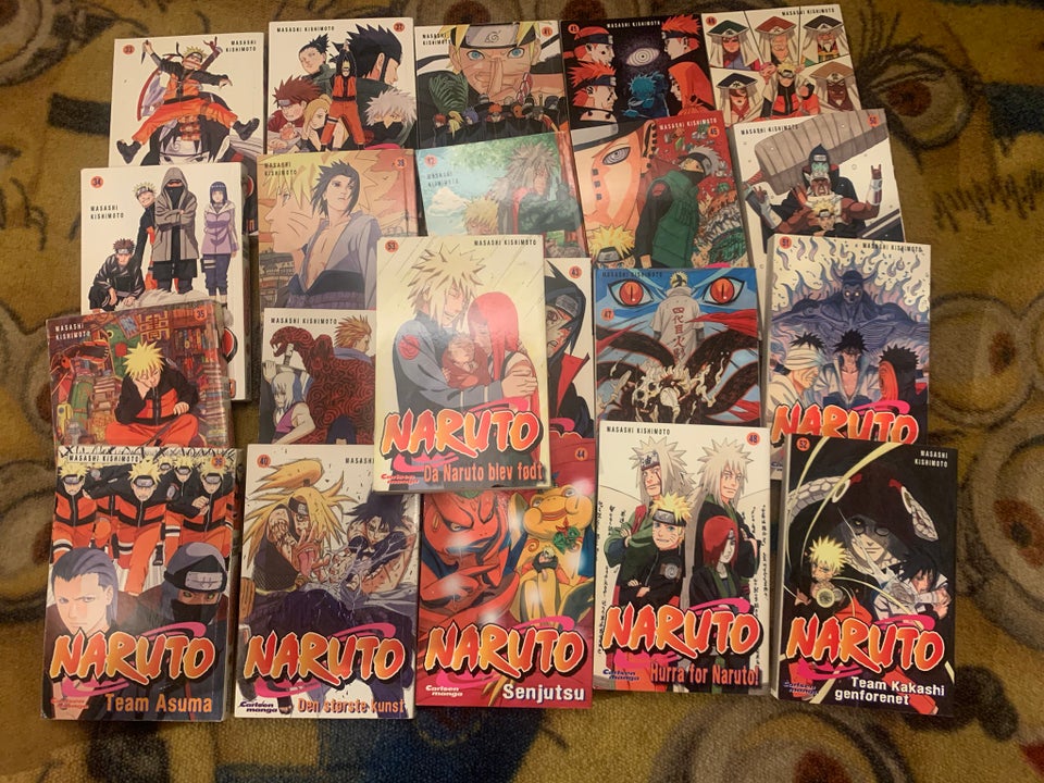 Naruto 1-53 dansk manga,