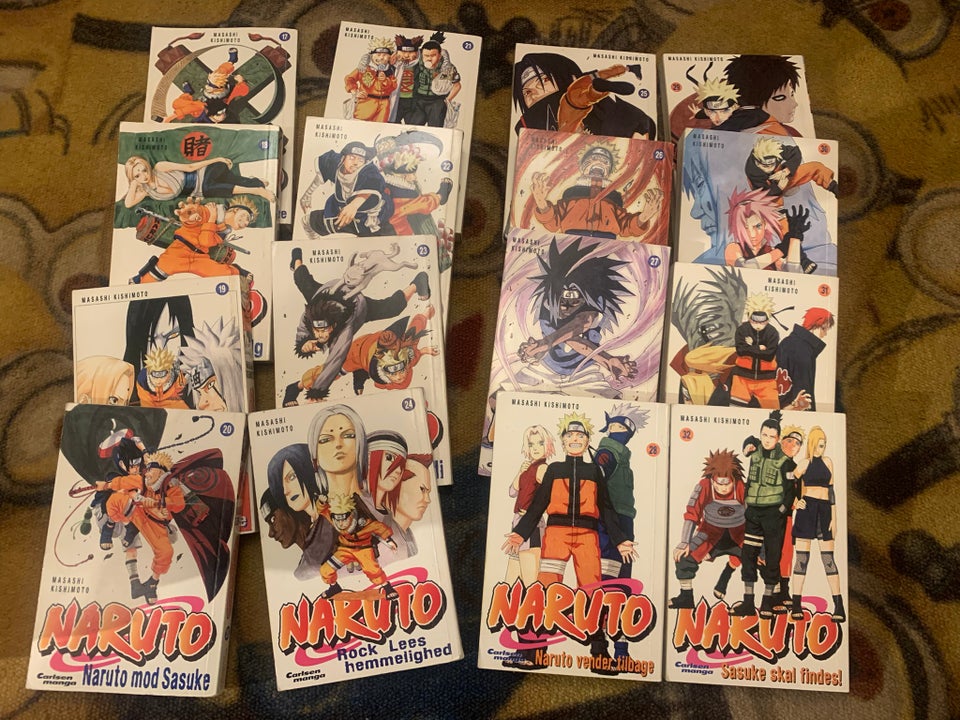 Naruto 1-53 dansk manga,