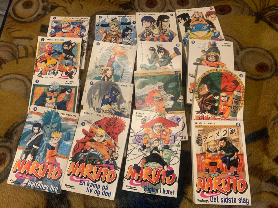 Naruto 1-53 dansk manga,