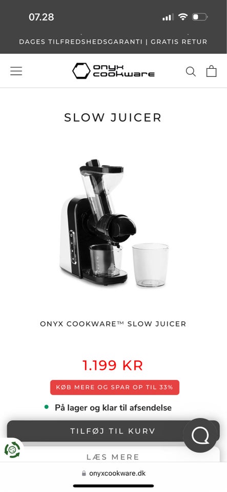 Slow juicer  Onyx