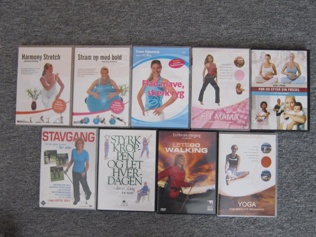 Træning fitness, DVD, andet