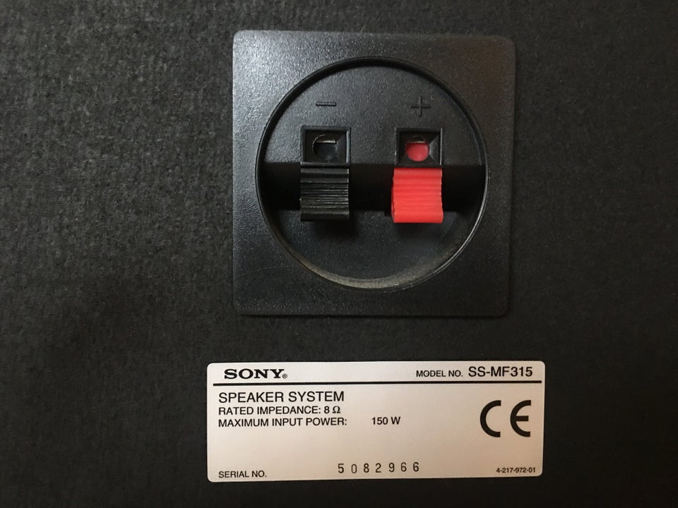 Højttaler, Sony, SS-MF315