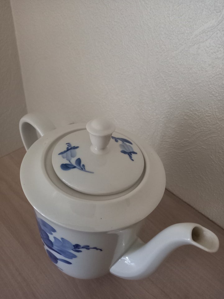 Porcelæn, Kaffekande , Blå blomst