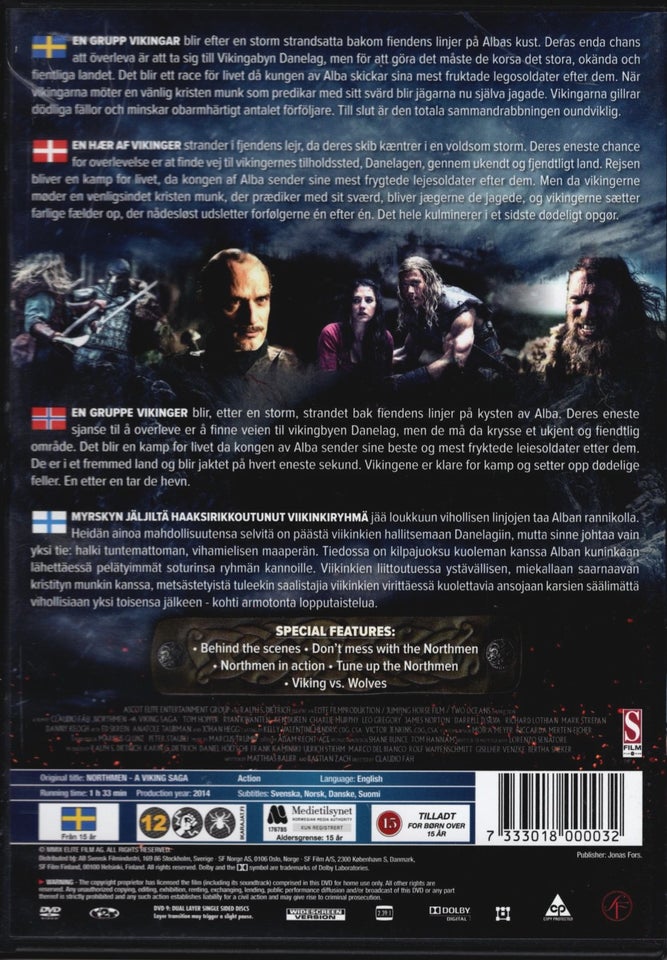 Northmen a Viking saga, DVD, andet