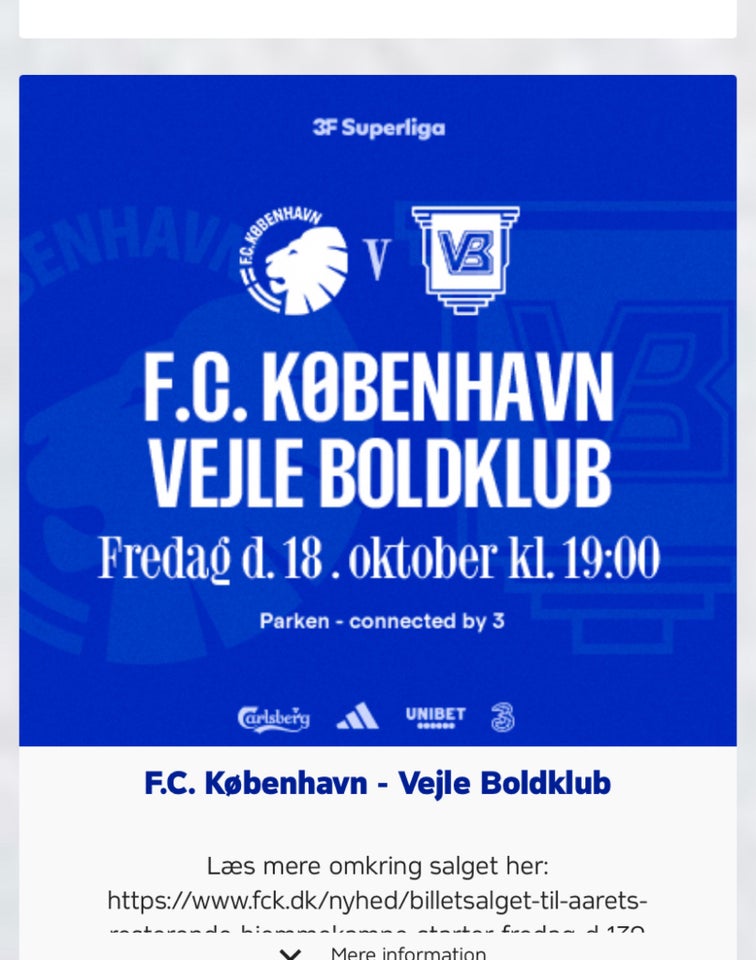 Andet, FC København - Vejle