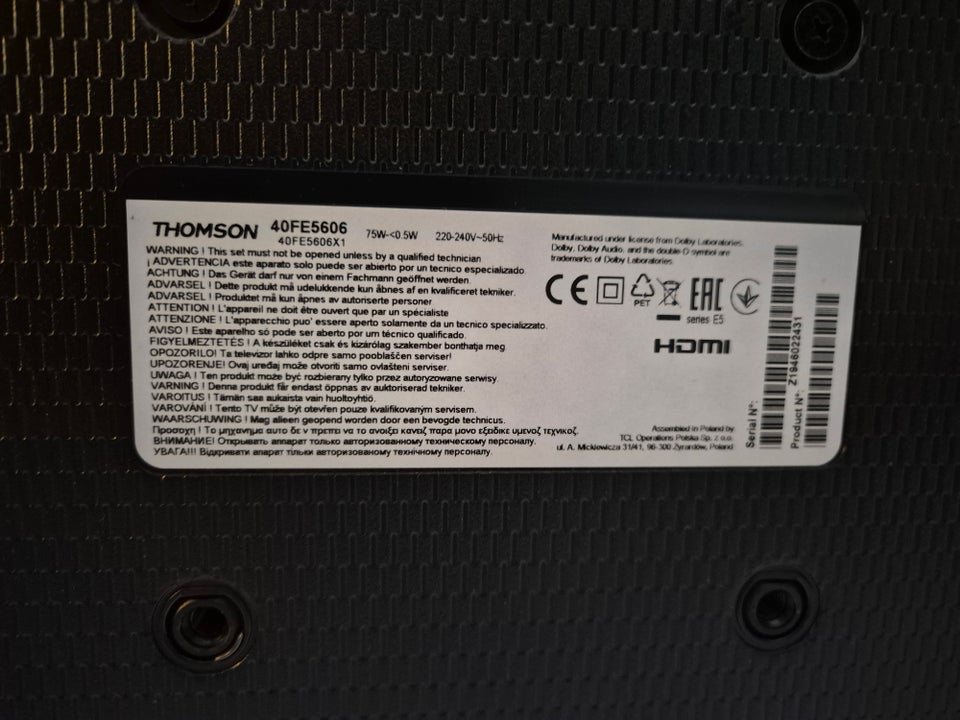 LCD, Thomson, 40FE5606