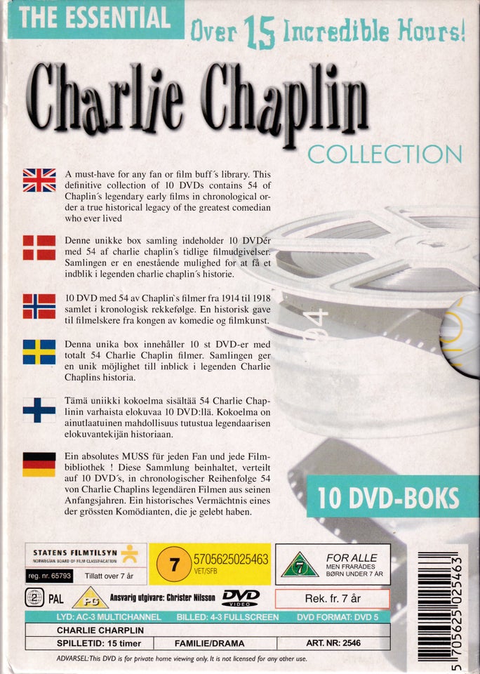 Charlie Chaplin Collection (10 DVD