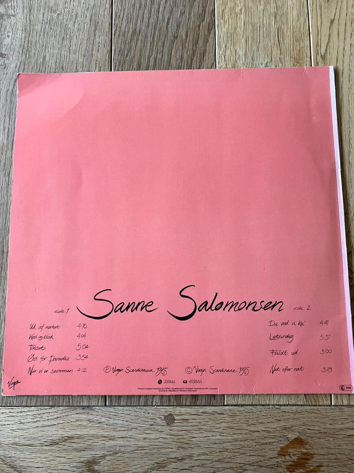 LP, Sanne Salomonsen, Sanne