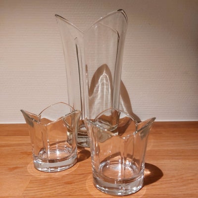 Glas Vase-lysestager Erik
