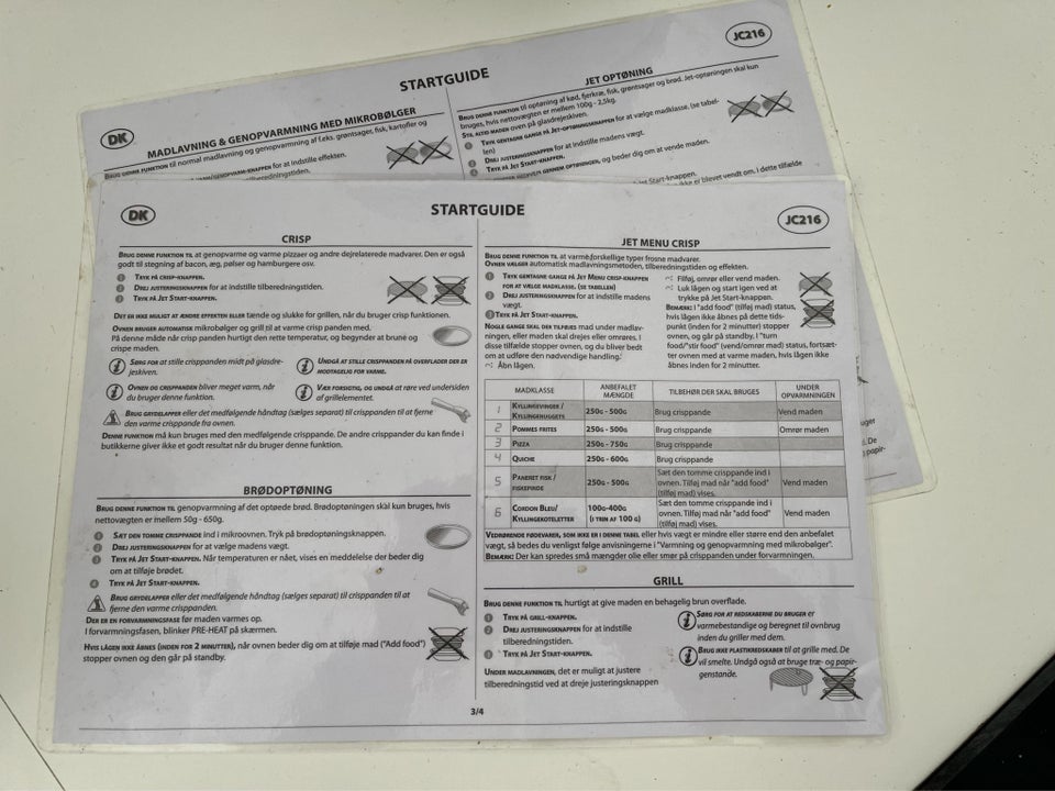 Mikroovn, Whirlpool JC 216 WH