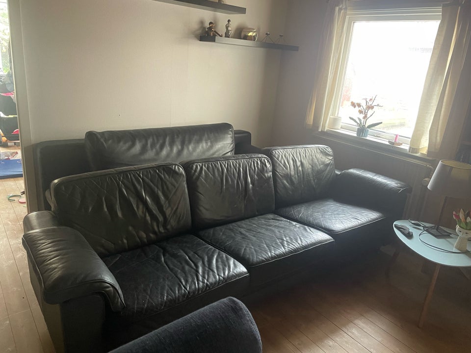 Sofa, læder, 3 pers.