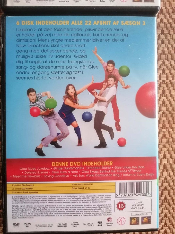 Glee sæson 1-2-3 DVD