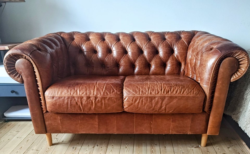 Sofa, læder, 2 pers.