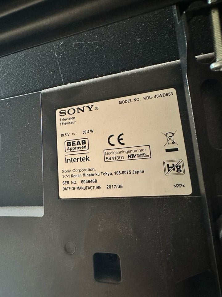 Sony, KDL-40WD653, 40"