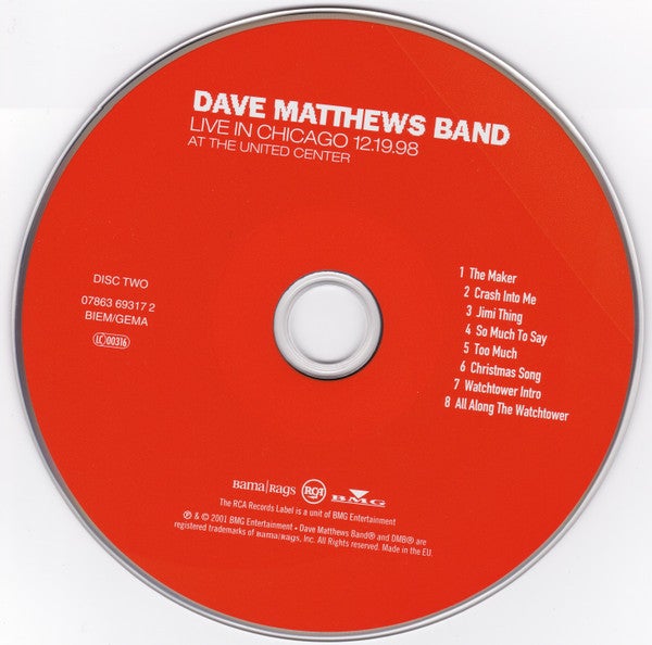 DAVE MATTHEWS BAND: Live In chicago