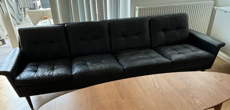 Sofa læder 4 pers