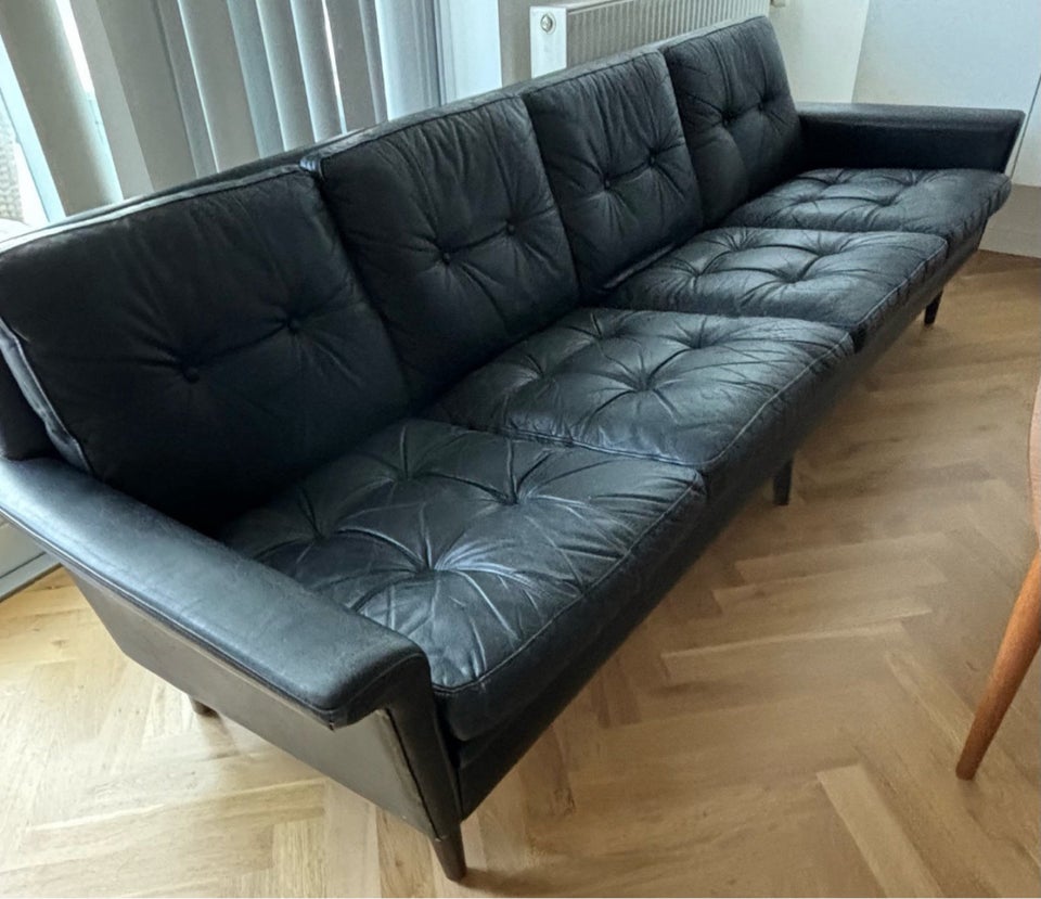 Sofa læder 4 pers