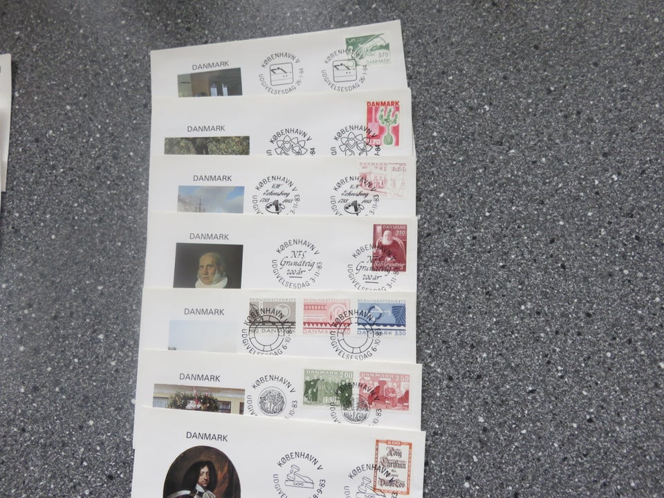 Danmark, stemplet, FDC