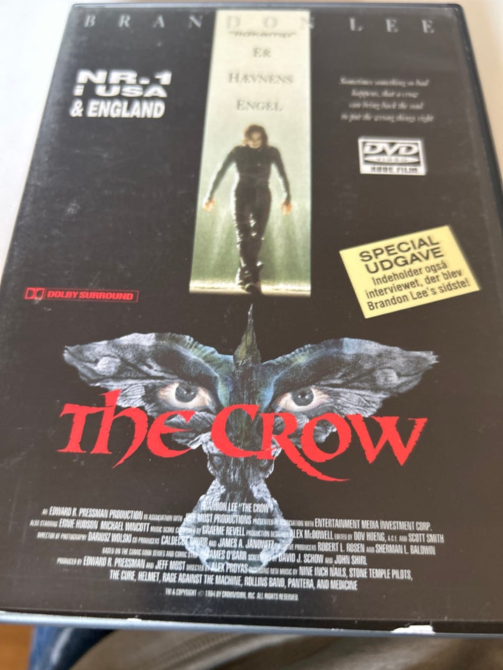 The Crow , DVD, thriller