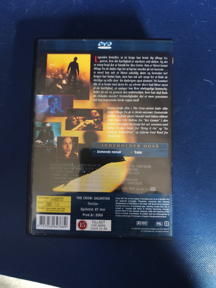 The crow salvation, DVD, action