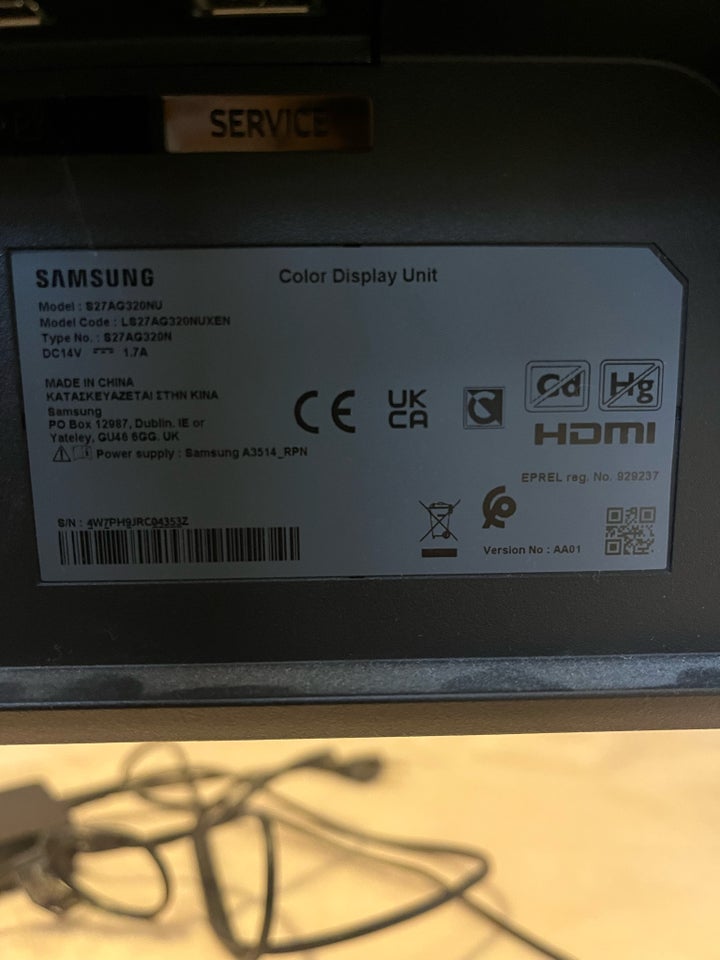 Samsung, S27AG320NU, 27 tommer