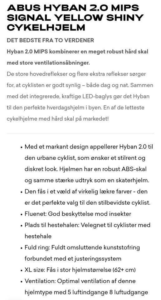 Cykelhjelm ABUS HYBAN 20 med led