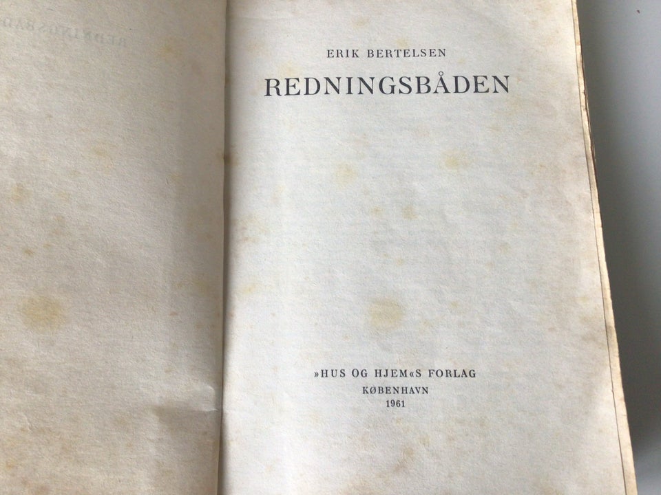 Redningsbåden , Erik Bertelsen,