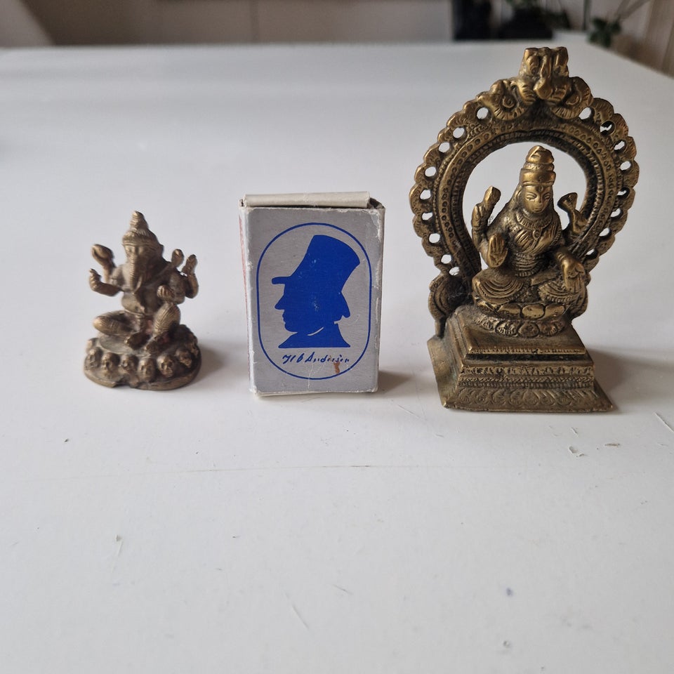 2 hinduistiske guder af messing
