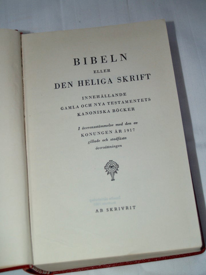 Bibeln, svensk 1917 officiel