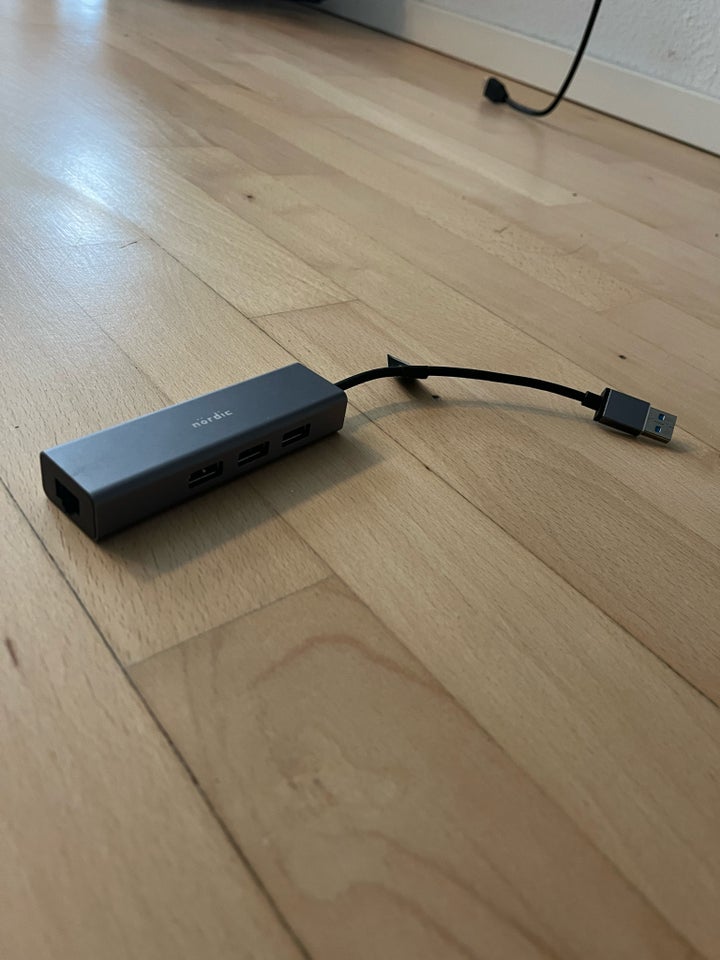 USB, Nördic hub med 3 usb-porte,