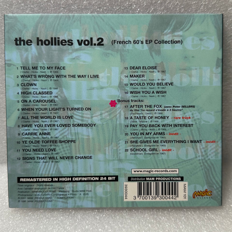 The Hollies: Vol. 2 - French 60's