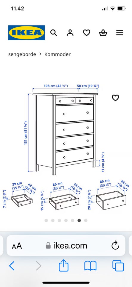 Hemmes kommode fra Ikea Hemmes