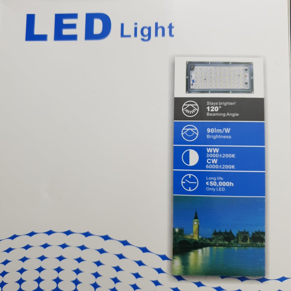 LED NY! LED Projektør 50W / 4500LM /