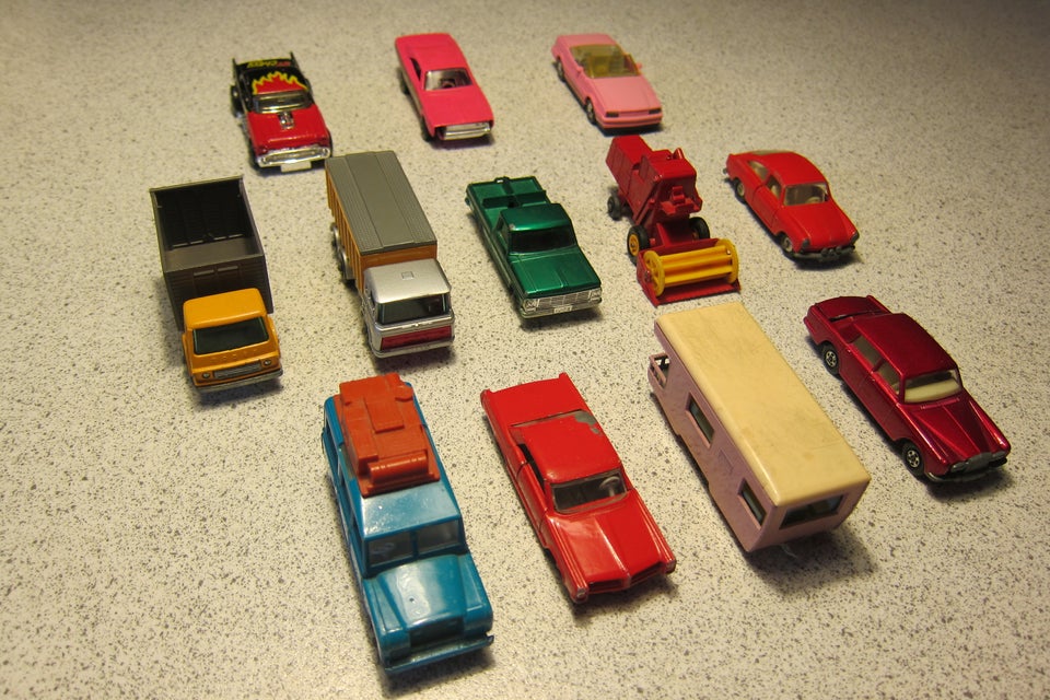 2 Matchbox biler og 1 Whizzwheels,