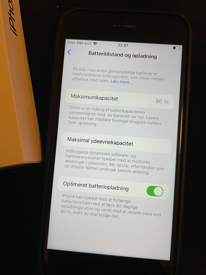 iPhone SE 3. generation, 64 GB, blå