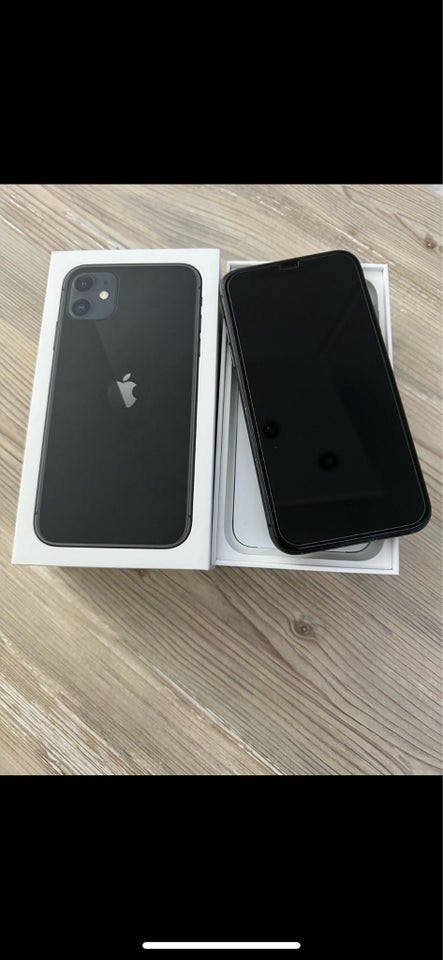 iPhone 11, 128 GB, sort