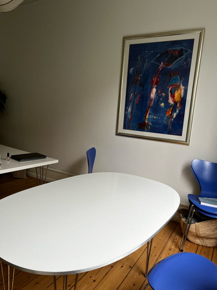 Spisebord Hvid laminat Piet Hein