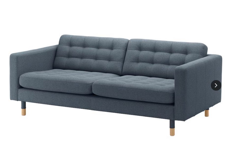 Sofa, polyester, 3 pers.