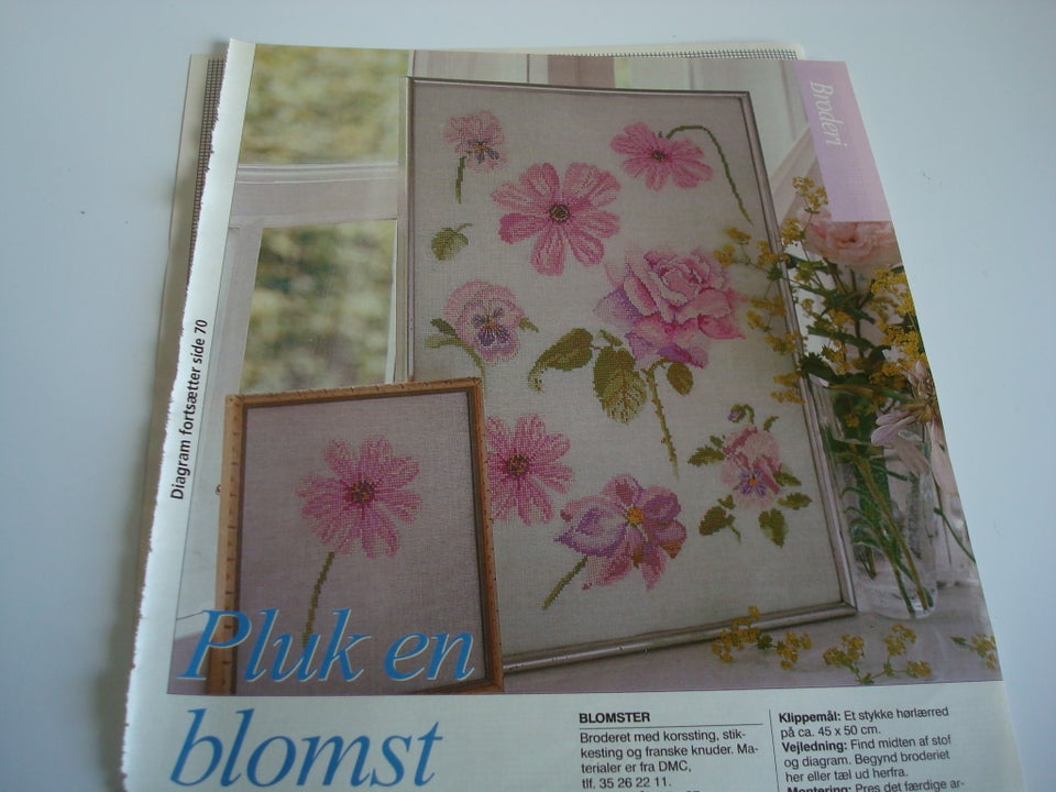 Broderi, Mønster med blomster