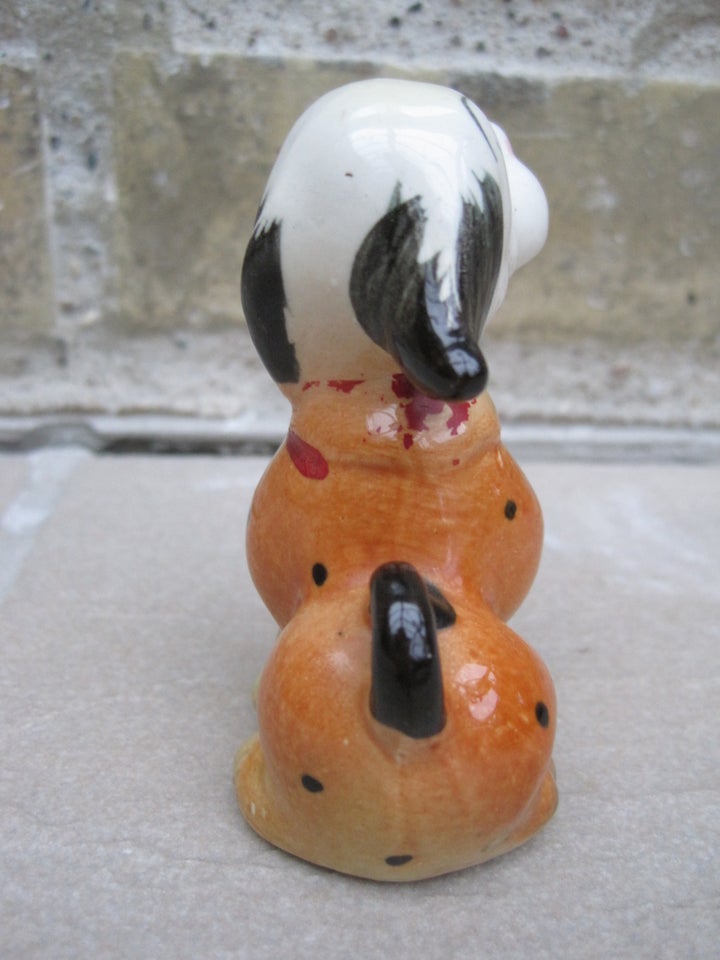 figur Japan porcelæn Hund og kat