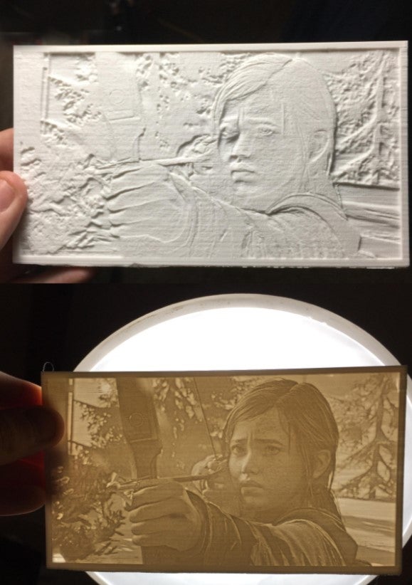 Børnelampe Gallusgun Lithophane