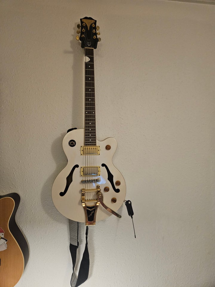 Elguitar Epiphone Bigsby pearl