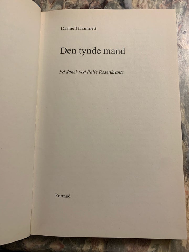 Den Tynde Mand Dashiell Hammett