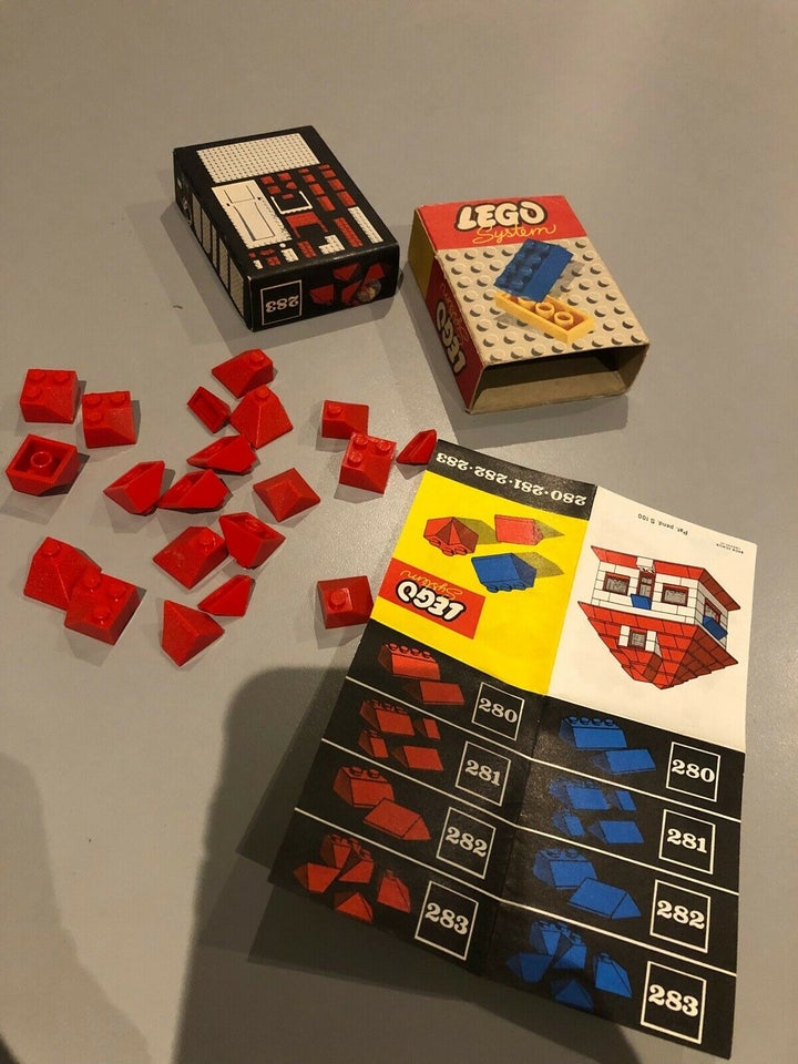 Lego System 283 MED KASSE OG